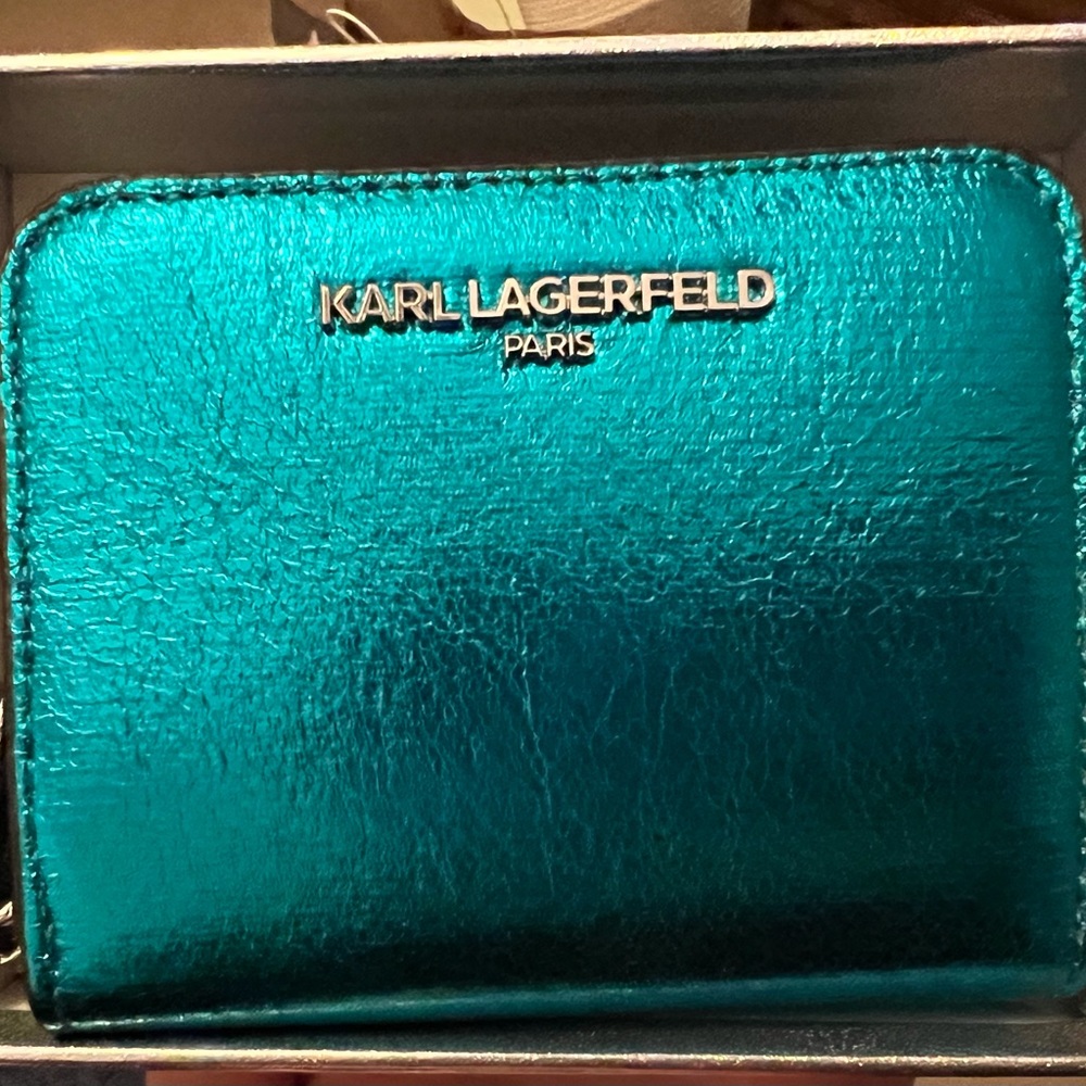 NWT Karl Lagerfeld Wallet (Teal)
